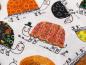 Preview: Glüchliche Schildkröten orange Patchworkstoff Benartex Frogtastic Detailansicht